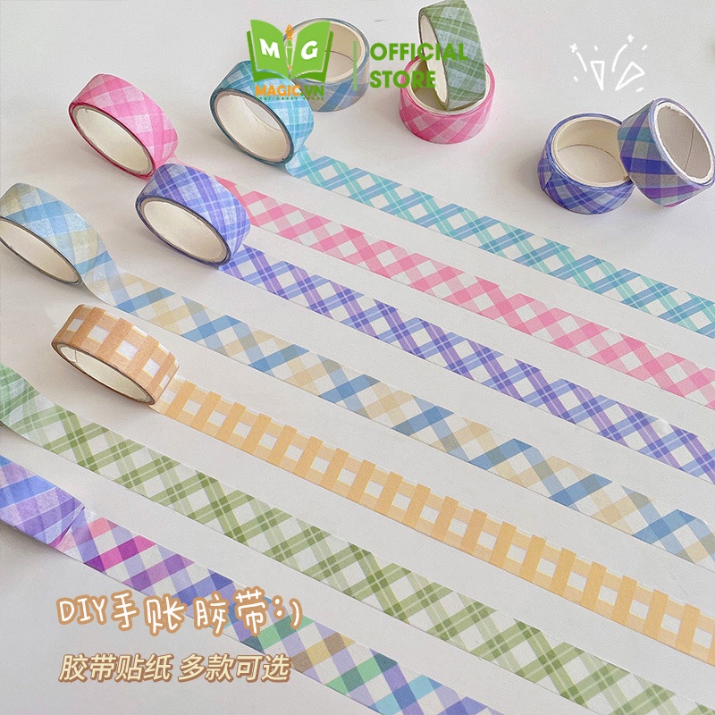 Washi Tape Caro Cute MAGIC Trang Trí Sổ Tay, Bullet Journal, Đánh Dấu, Ghi Chú Tiện Dụng, Đồ Dùng Học Tập Dễ Thương W1
