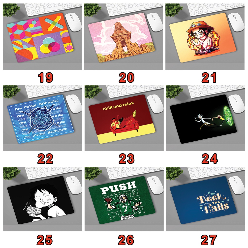 Lót Chuột - Bàn Di Chuột Gaming, Văn Phòng 21x26cm, Có May Viền, Cao Su Tự Nhiên