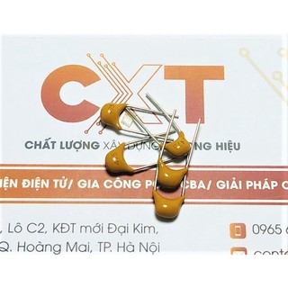 Tụ sứ vàng 50v 5.08mm các giá trị