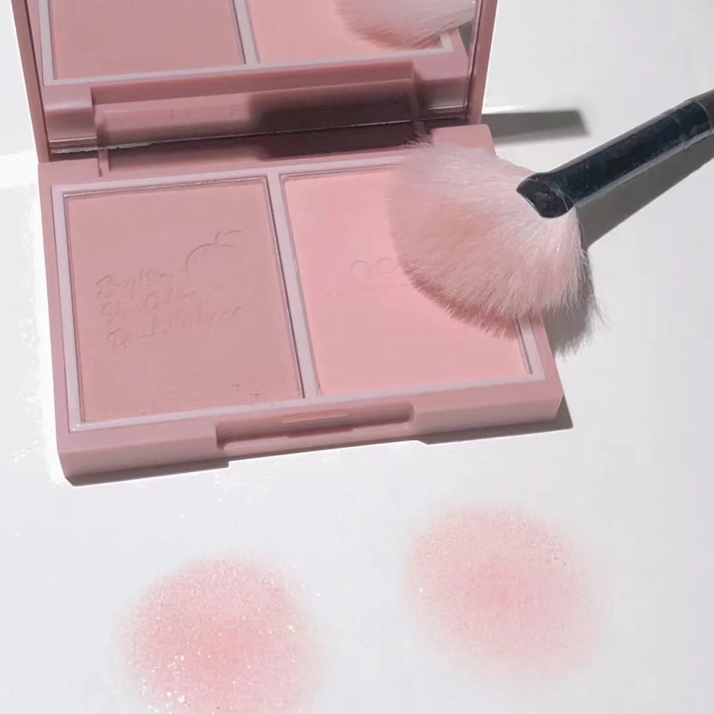 Novo® Bảng Phấn Má Hồng 3 Trong 1 Tạo Khối Bắt Sáng Màu Lì Tự Nhiên Chống Nước 7.5g