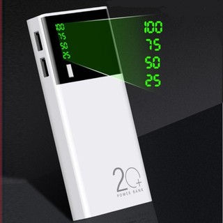 Sạc dự phòng, pin dự phòng 30000 mah 2 cổng usb sạc nhanh, nhỏ gọn tiện lợi tích hợp sạc nhanh
