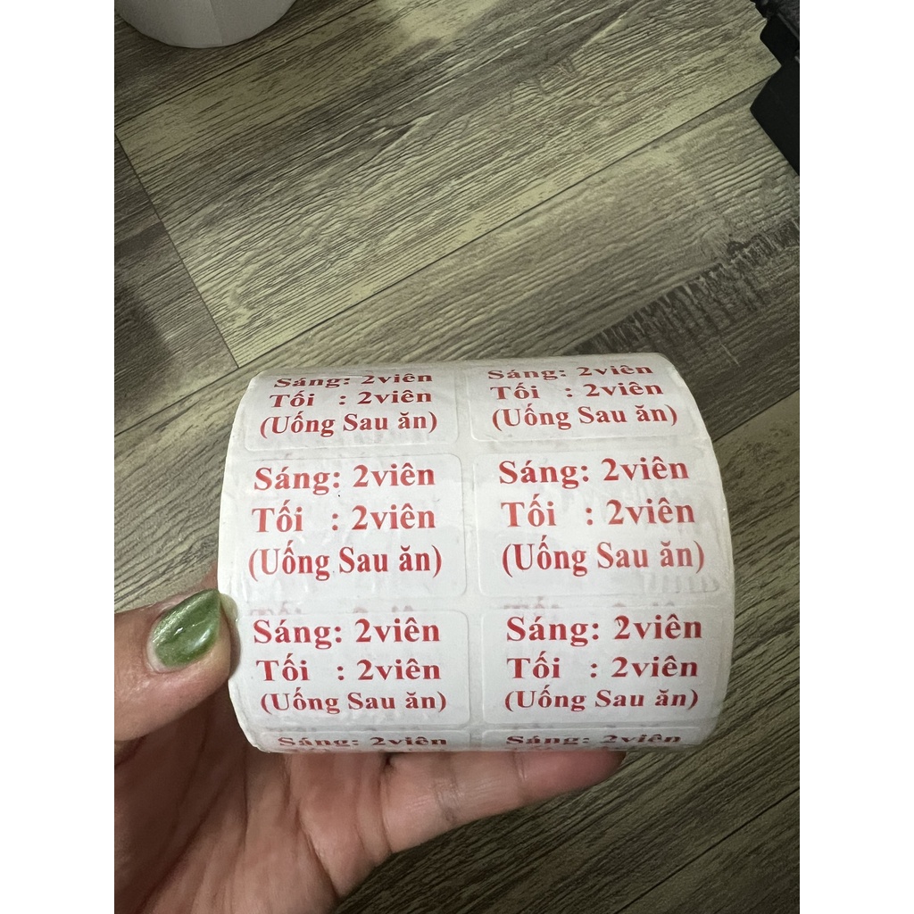 TEM CHIA LIỀU DÙNG - TEM ĐỎ-ĐEN-XANH DƯƠNG 2000 TEM