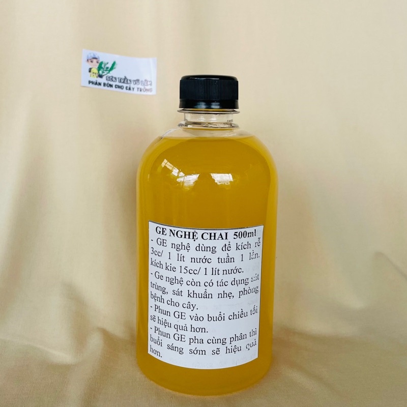 Ge Nghệ Phân Bón Hữu Cơ Kích Rễ Kích Mầm Phòng Nấm Bệnh Chai 500ml