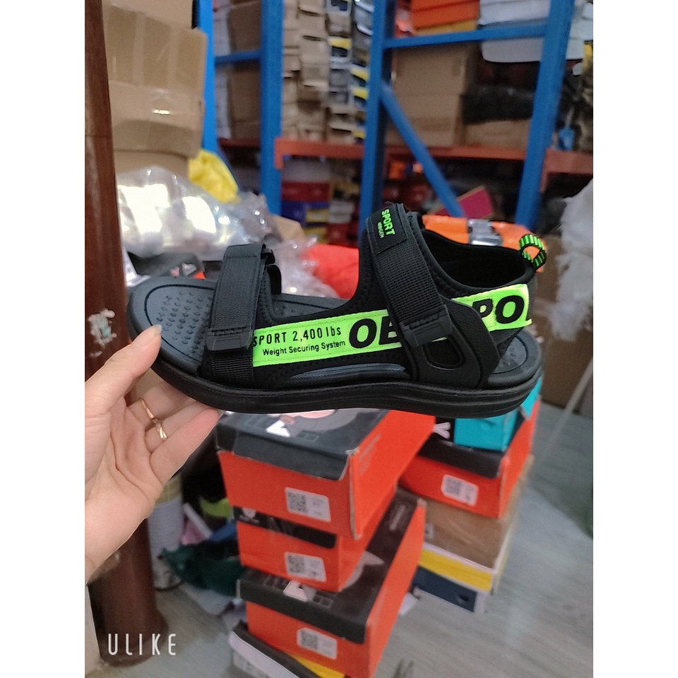 Dép Quai Hậu Bé Trai Siêu Nhẹ, Dép Sandal Bé Trai Đi Học Quai Dán Kháng Khuẩn Size Đại 28-41