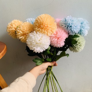 Hoa giả, cành hoa bồ công anh cao cấp loại to 12cm trang trí nhà cửa đẹp y thật Flowermini CA-10