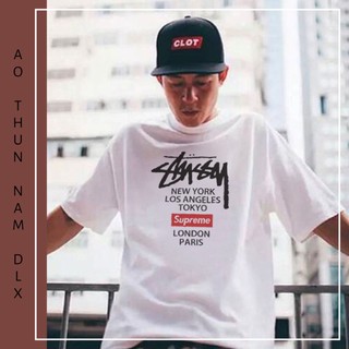 Áo Thun Nam 35% Cotton In Chữ LONDON PARIS NEW YORK DLX