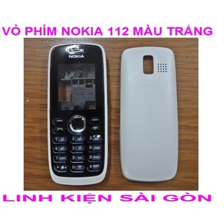 Vỏ phím nokia 112 màu trắng