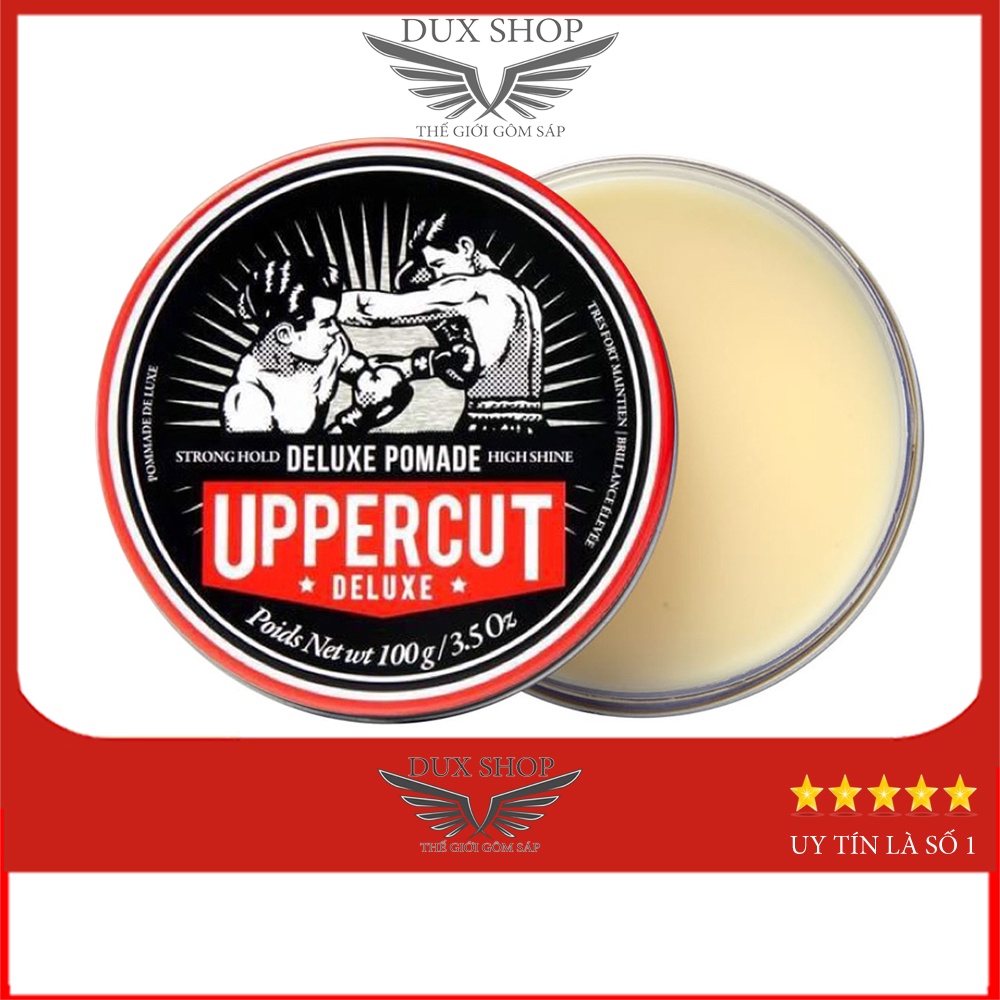 Sáp Vuốt Tóc Nam UPPERCUT DELUXE Clay - 100gram - Mùi Thơm Ngào Ngạt, Giữ Nếp Dài Lâu
