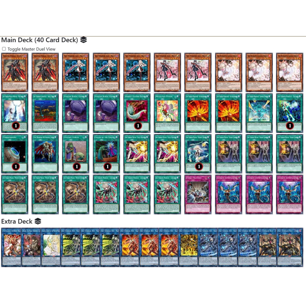 Bài YuGiOh - Bộ 54 lá bài Sky Striker - Sky Striker  Deck - Card Game VN Giá Rẻ