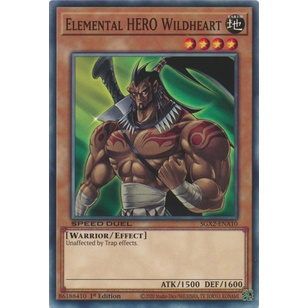 Thẻ bài Yugioh - TCG (UK) - Elemental HERO Wildheart / SGX2-ENA10'