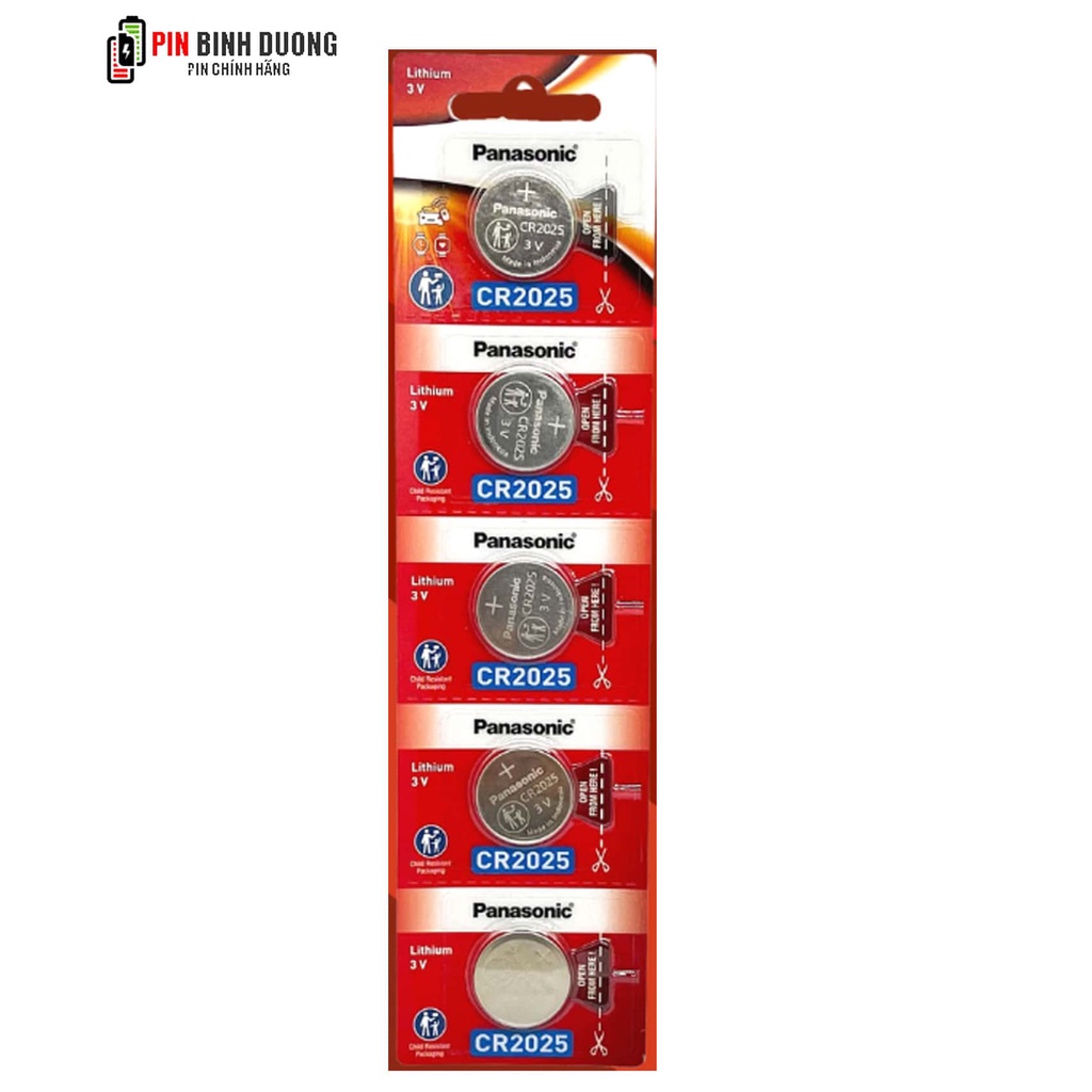 Combo 2 Viên Pin CR2025 Panasonic