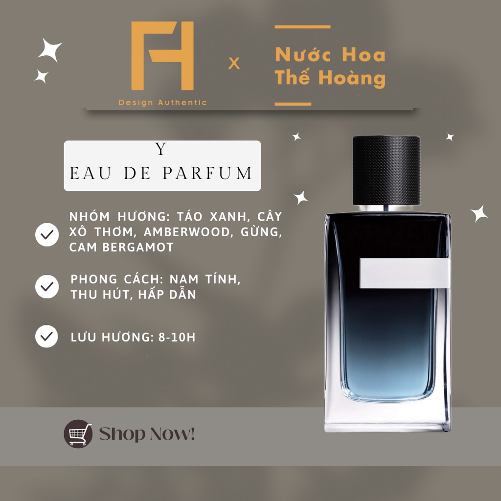 Nước hoa nam YSL 𝗬 𝗘𝗗𝗣 chiết 10ml, 20ml - Nước Hoa Thế Hoàng