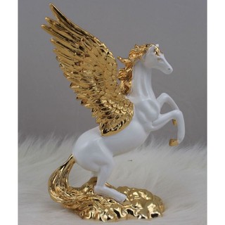 Tượng ngựa phi nước đại tung cánh decor trang trí phòng khách - Shop bán đồ trang trí nhà,