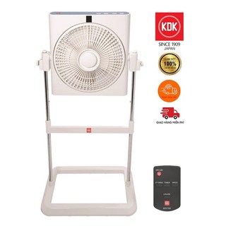Quạt hộp kdk sc30x có chân - có remote - xám bạc - hàng chính hãng