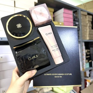 Set phấn nước ohui ultimate cover cushion moisture spf50+/pa+++