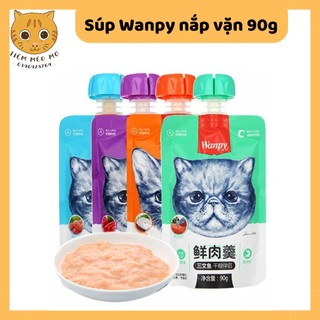 Súp thưởng Wanpy nắp vặn 90gr cho mèo