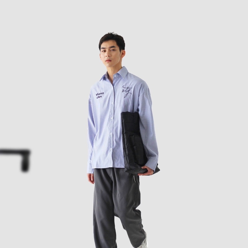 OTG STRIPED LONG SLEEVE SHIRT | Áo sơ mi dài tay kẻ sọc oversize