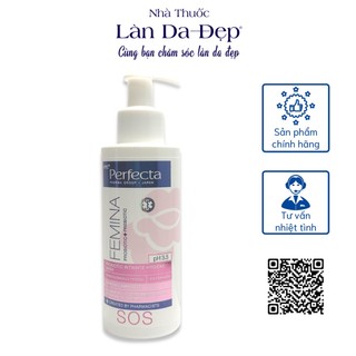  Dung dịch vệ sinh phụ nữ Perfecta Femina SOS khử mùi kháng khuẩn chai 150ml 