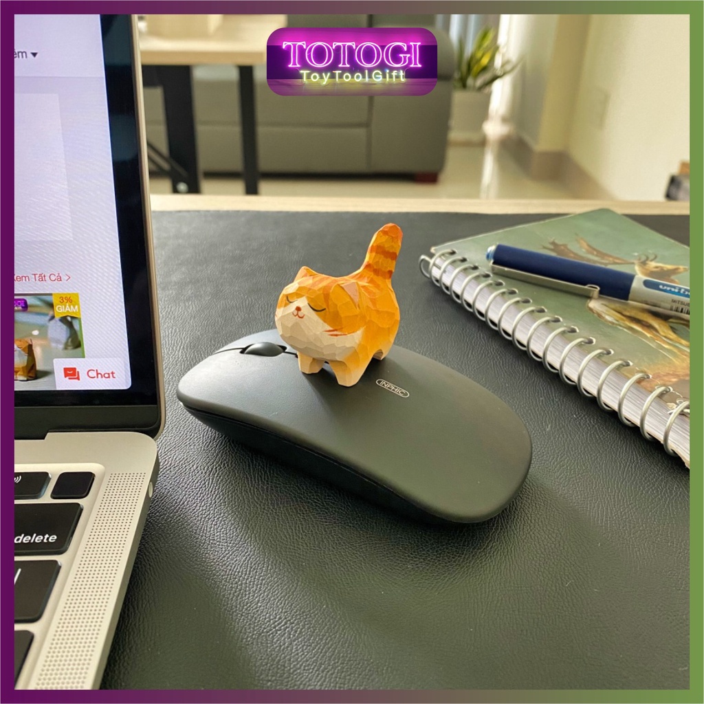 Mèo cam mặt nọng, văn phòng dễ thương, trang trí bàn làm việc, quà tặng.