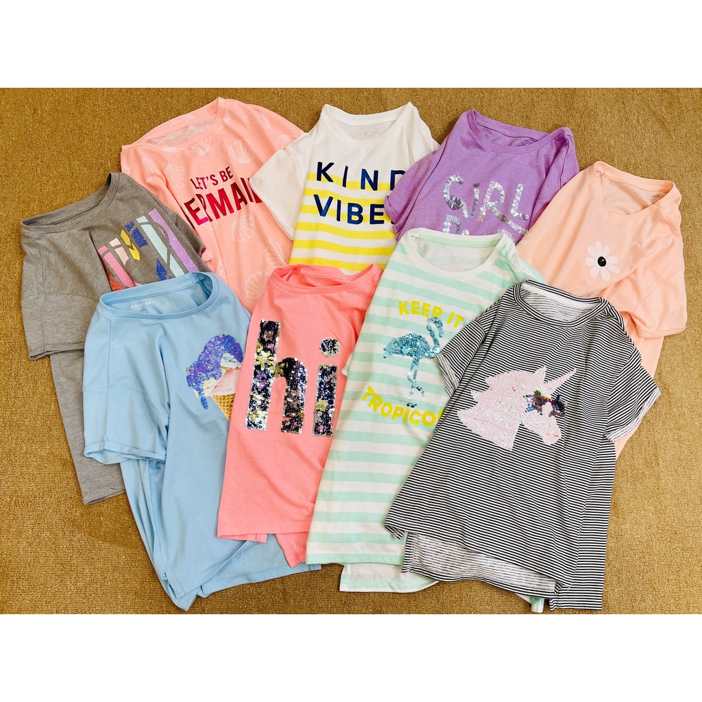 ÁO THUN KIM SA BÉ GÁI SIZE ĐẠI DƯ XỊN