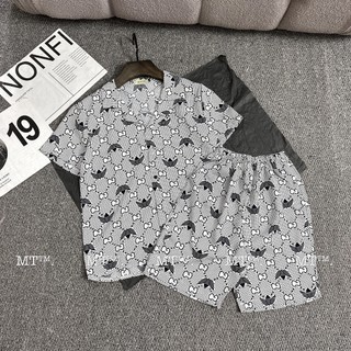 Bộ Đồ Ngủ Lụa Cộc Tay, Bộ Đồ Pijama Cộc Tay Chất Lụa Mát