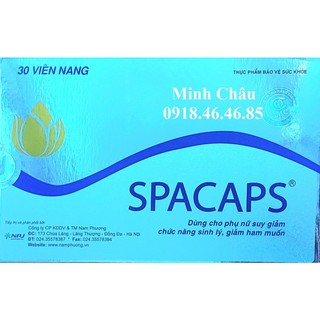 CHÍNH HÃNG SPACAPS Giúp Hỗ Trợ Tăng Tiết Dịch Nhờn Cho Phụ Nữ