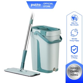 Cây chổi lau nhà thông minh Pulito đầu xoay 360 độ chắc chắn, tiện lợi, dễ dàng vệ sinh nhà cửa CLN-R1