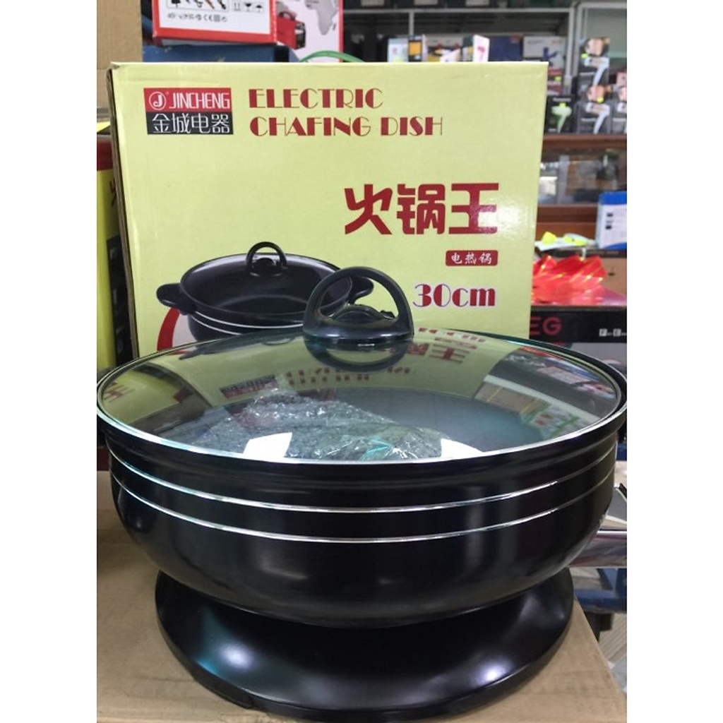 NỒI LẨU ĐIỆN ĐA NĂNG CHỐNG DÍNH HÃNG JINCHENG CỠ 28-30CM - Bảo hành 12 tháng