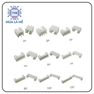 Header cái 2P XH2.54-2P trắng (10c)