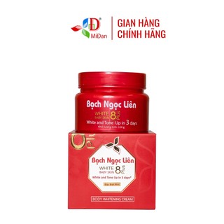 Kem body trắng da Bạch Ngọc Liên - White Baby Skin 8Plus hỗ trợ làm đẹp da, đều màu da cho da sáng mịn 150g