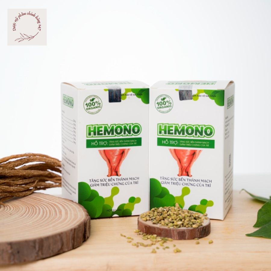 Combo Tiêu trĩ Hemono - Giúp giảm chảy máu, đau rát, có búi trĩ hiệu quả