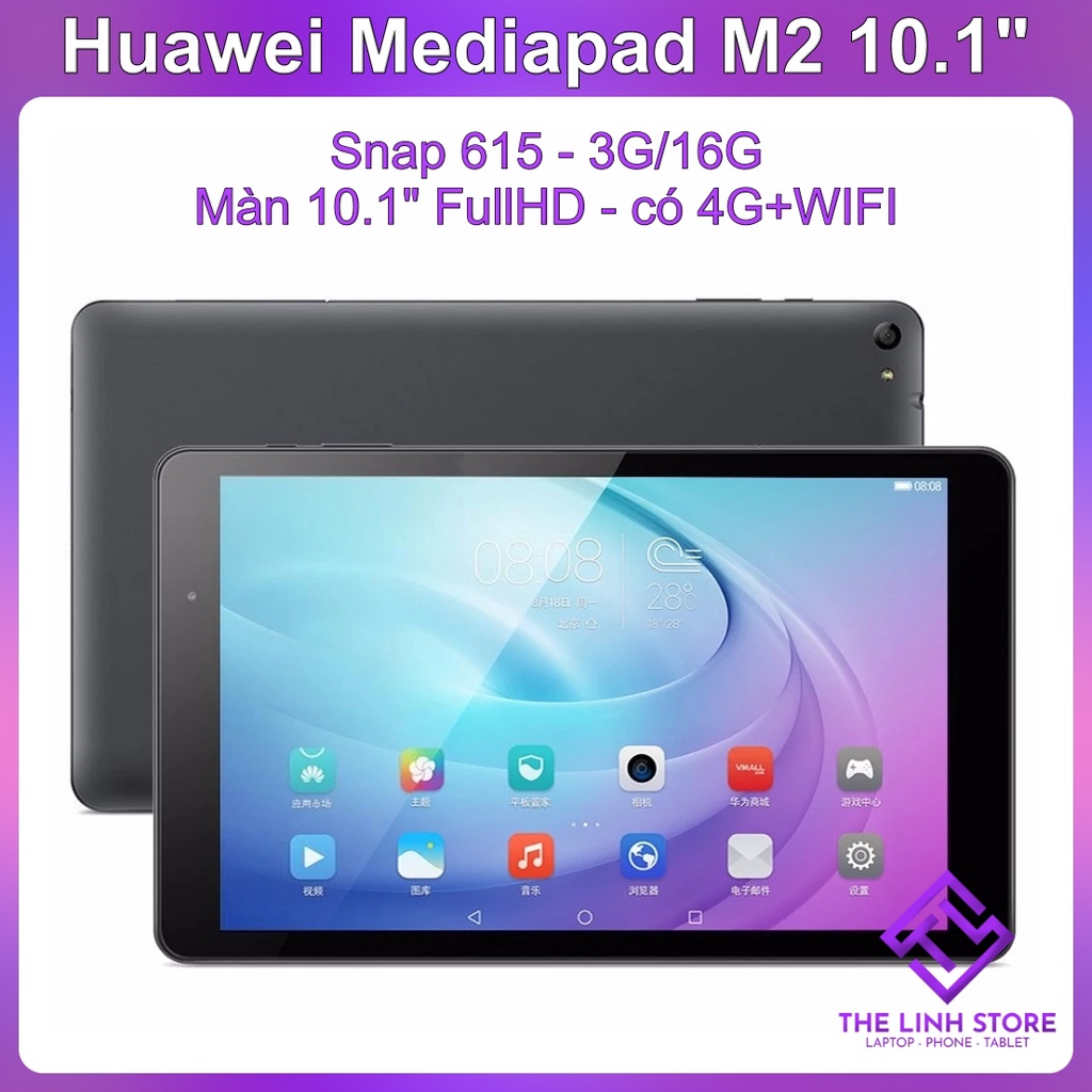 Máy tính bảng Huawei MediaPad M2 màn 10.1 icnh - Có 4G WIFI