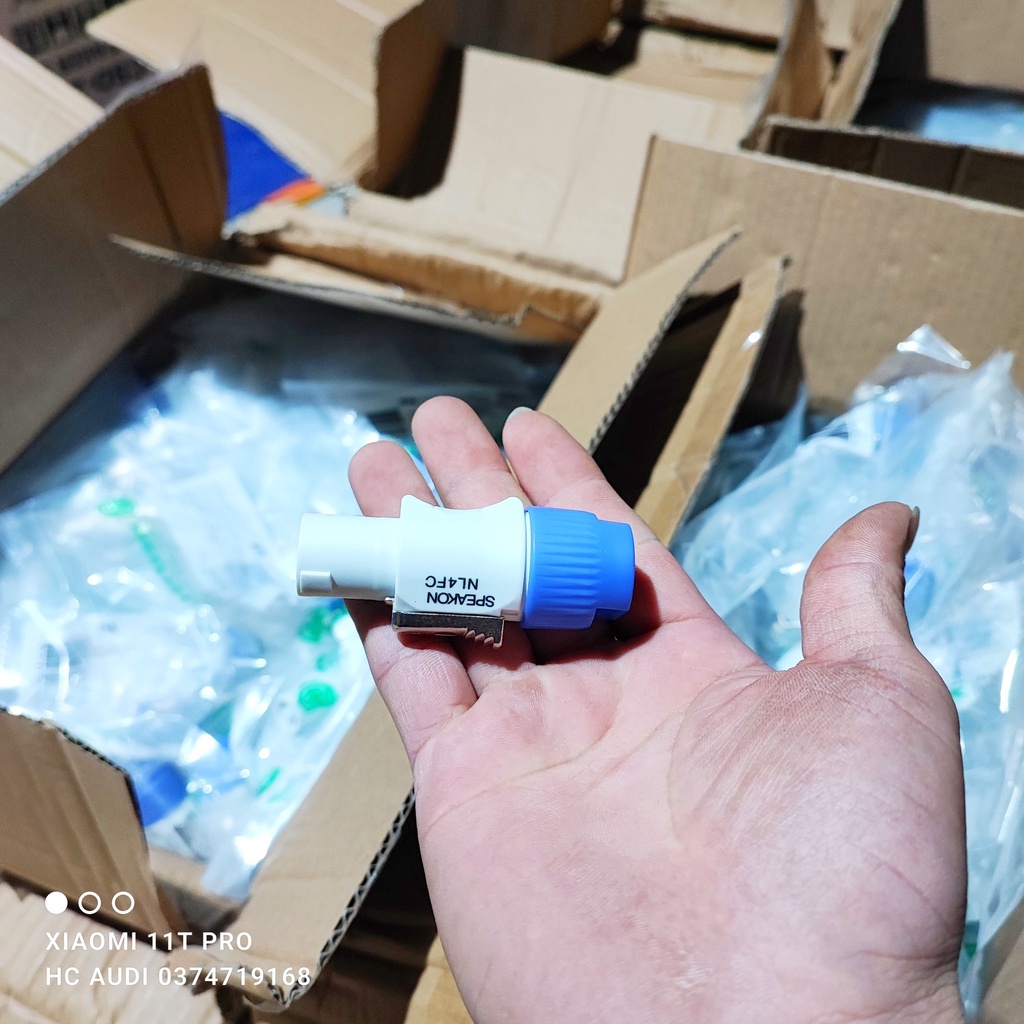 Giắc loa full SPEAKON NL4FC - giắc NEUTRIK loa chuyên nghiệp cao cấp