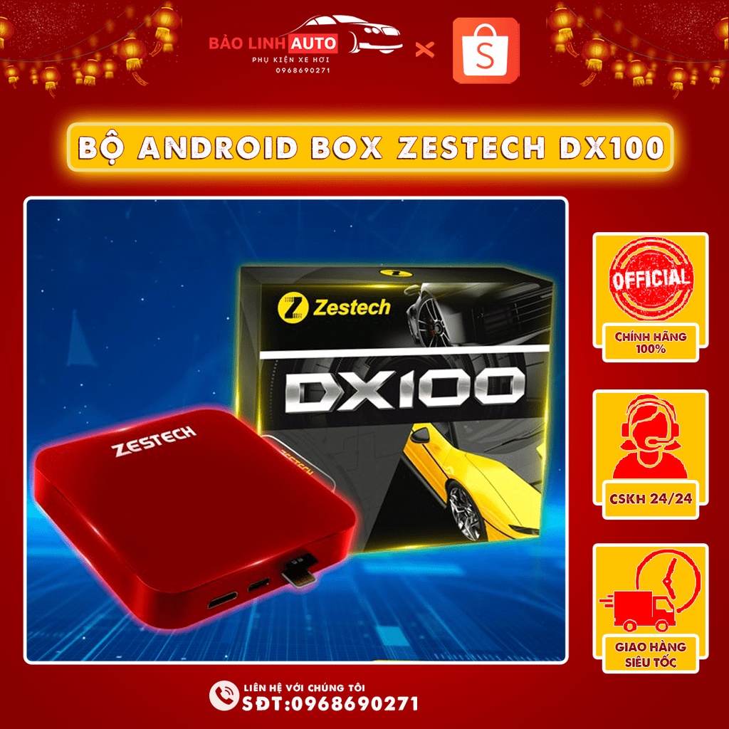 Bộ Android Box Zestech DX100 [ Vietmap S2 ] Dành Cho Ô Tô [ TẶNG CAMERA HÀNH TRÌNH ] - Model 2023