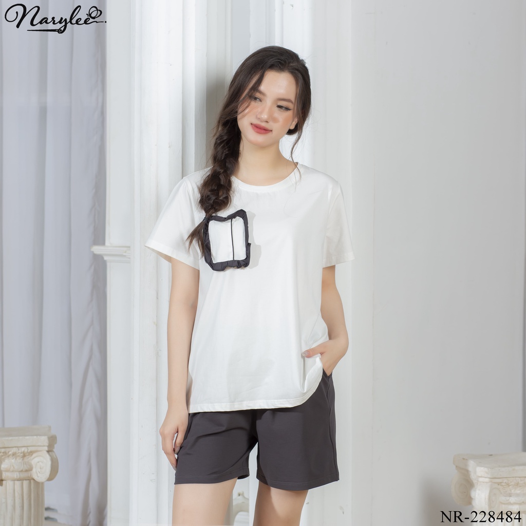 BỘ MẶC NHÀ COTTON NARYLEE ÁO TAY CỘC QUẦN ĐÙI NR-8484