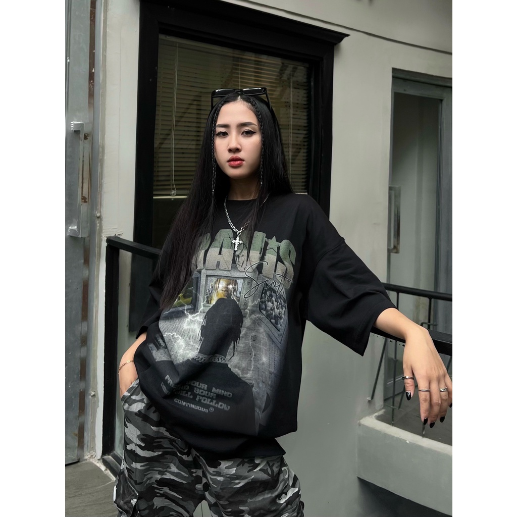 Áo thun Continuous - CTNS - TRAVIS SCOTT/ Black