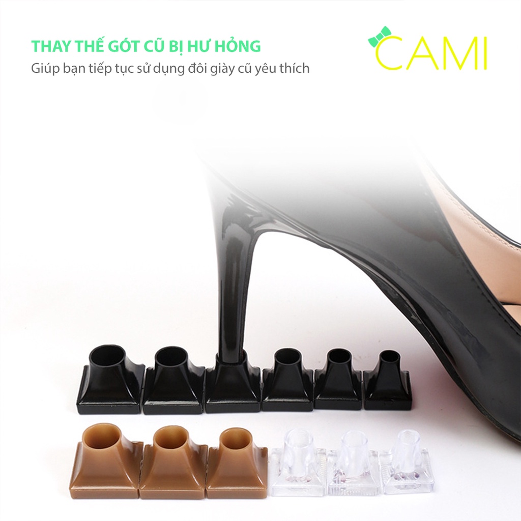 Vỏ bọc gót giày chống trượt dành cho giày cao gót, phù hợp với chị em công sở - Cami - CMPK337