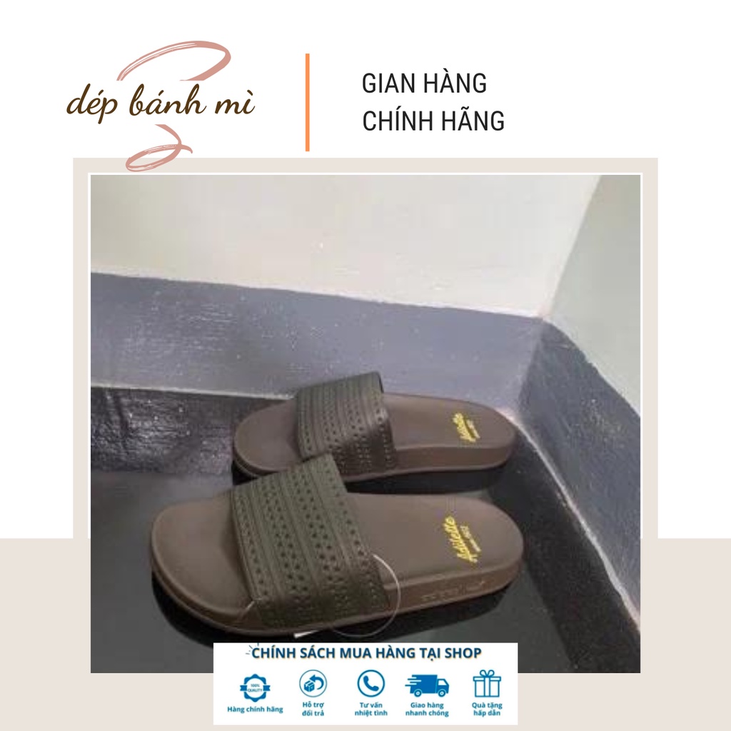 Dép bánh mì adidas Nam màu nâu sang trọng -HQ9861