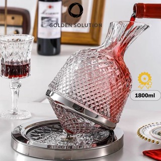 Bình đựng rượu, bình thở rượu vang, bình rót rượu vang decanter pha lê quả dứa gds quà tặng cao cấp
