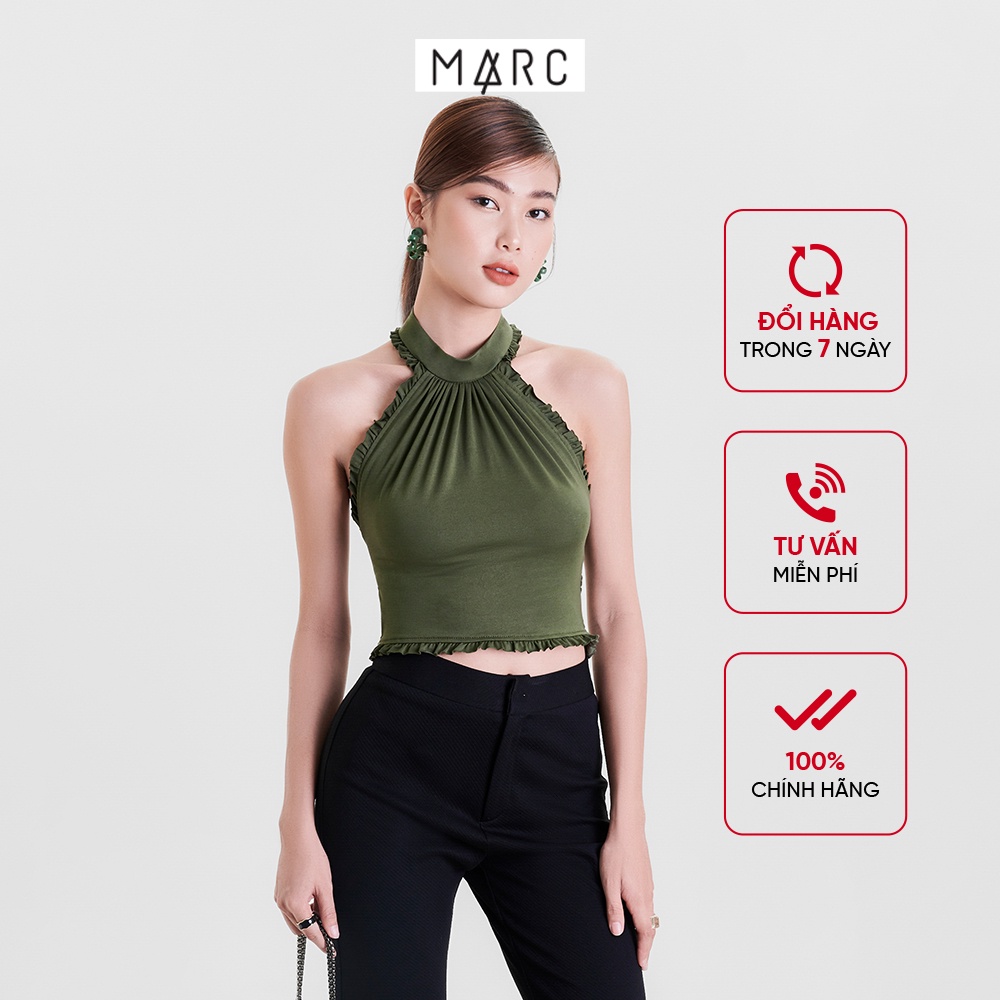 Áo thun nữ MARC FASHION cổ yếm smocking lưng FAHH021022