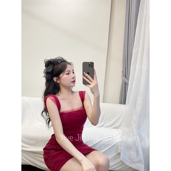 Váy lưới trễ vai siêu xinh