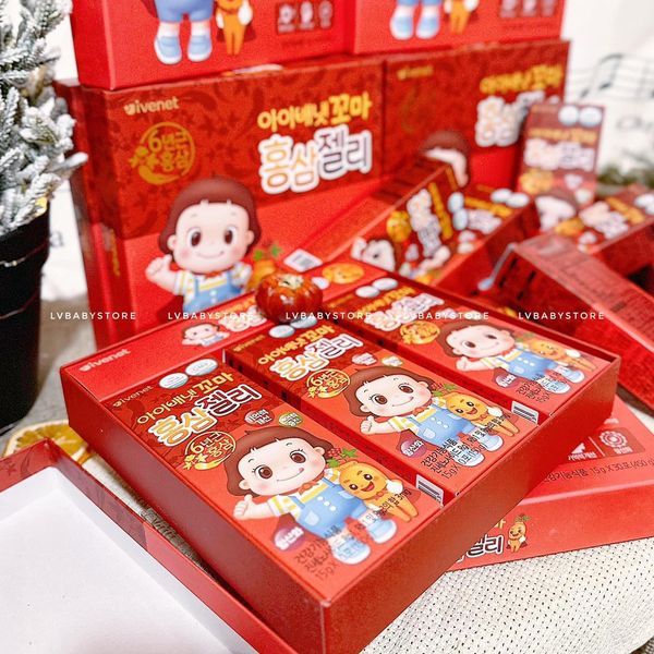 Thạch hồng sâm Ivenet Hàn Quốc cho bé hộp 30 gói