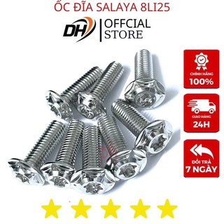 Ốc đĩa inox salaya 8li25 lắp nhiều dòng xe