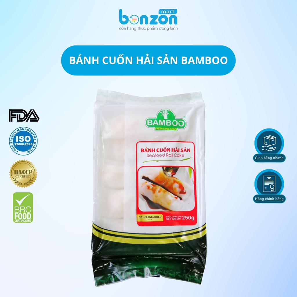 BÁNH CUỐN HẢI SẢN BAMBOO BONZON MART - 45G (250G/GÓI)
