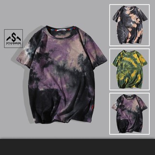 Áo thun nam cổ tròn mùa hè STYLE MARVEN in hình loang màu độc đáo - AO TOP NAM 90000178