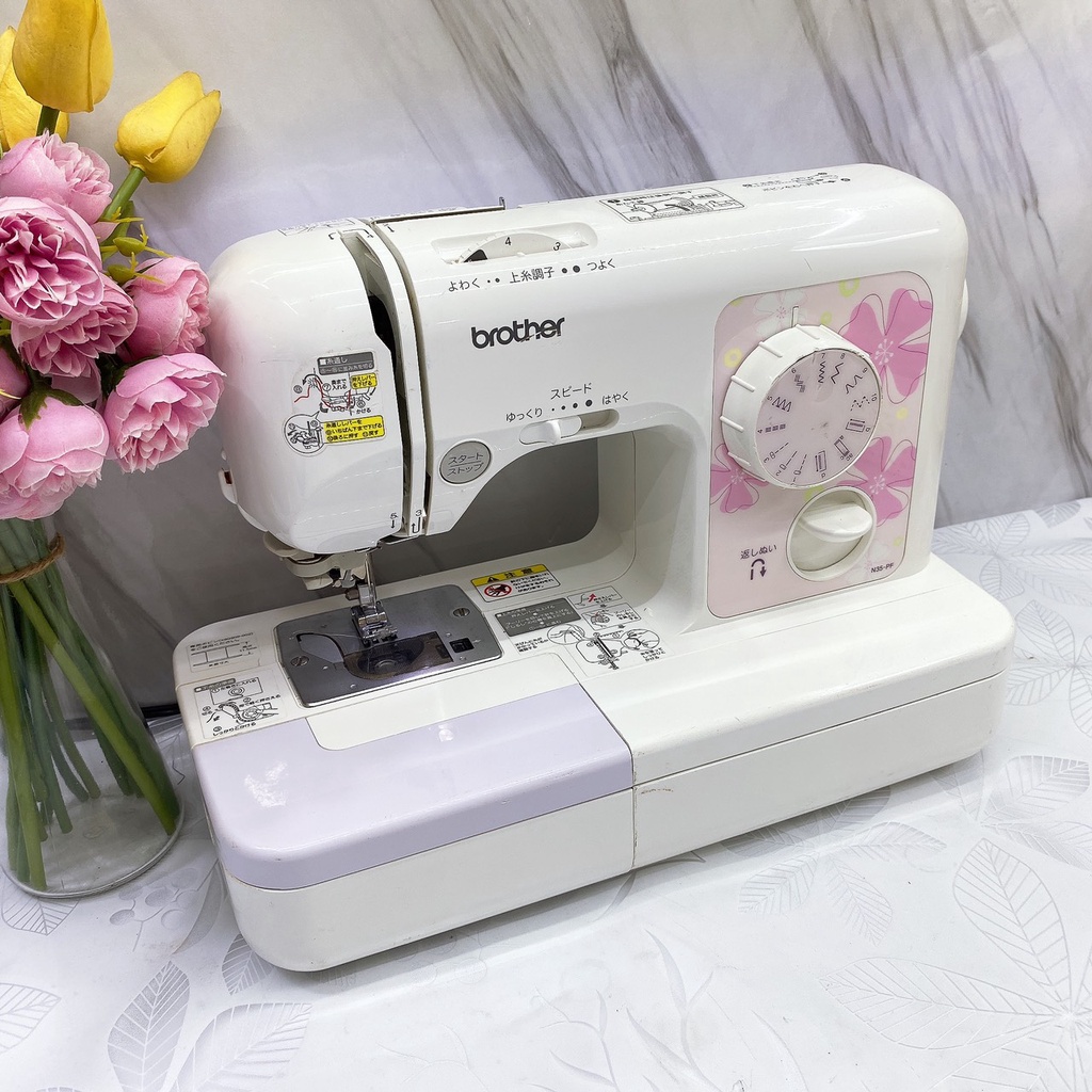 Máy May Gia Đình Máy May Nhật Máy May Brother Vuông Đời Mới Siêu Đẹp - Chức Năng Cơ Bản- Bền- Không Kén Vải- Dễ Sử Dụng