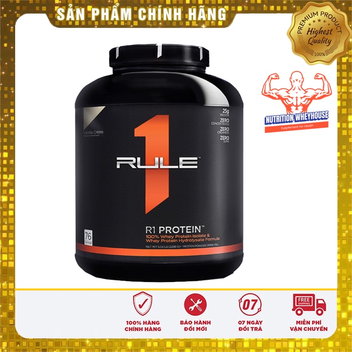 WHEY PROTEIN TĂNG CƠ RULE 1 5LBS - CHÍNH HÃNG