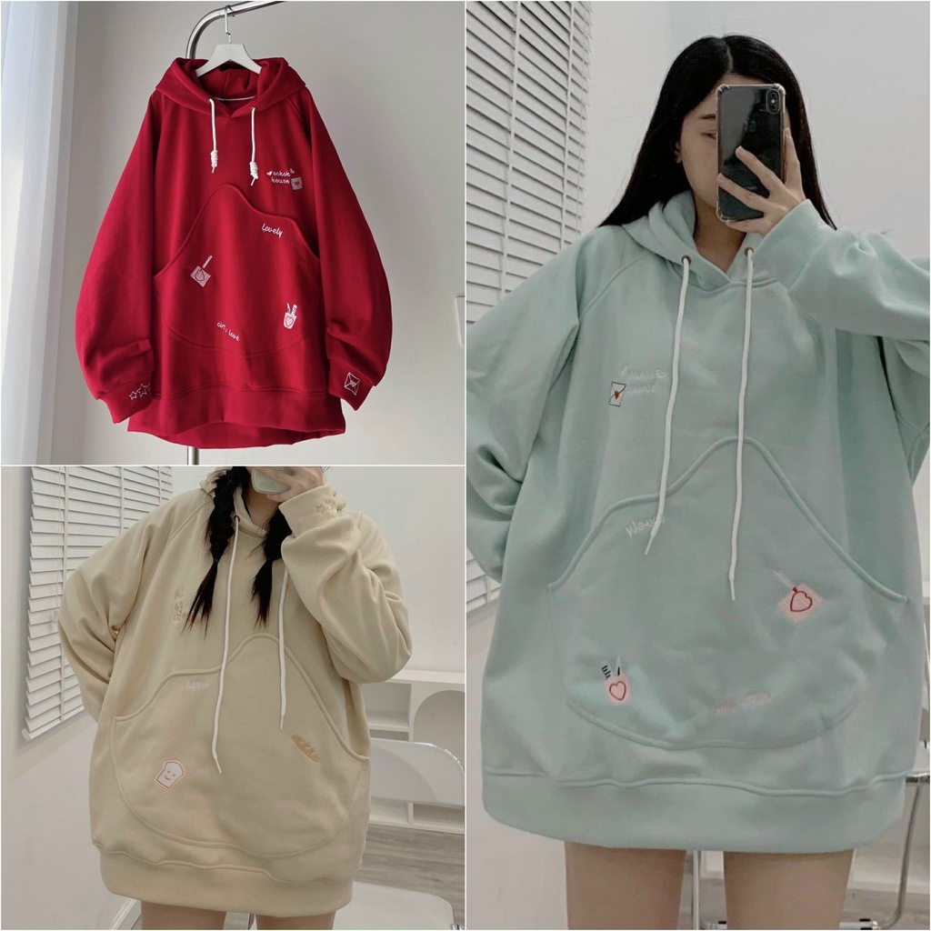 ÁO HOODIE - ÁO KHOÁC NỈ NGOẠI Dây full zip (Ảnh Thật) HOOIDE MỚI TÚI TO IN CHỮ N143