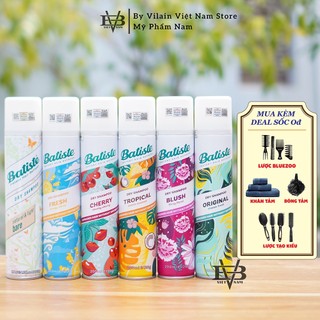 [CHÍNH HÃNG - 2023] Dầu gội khô Batiste 200ml, Batiste 50ml - Gội khô Anh chính hãng 100% UK + Tặng FULL tạo kiểu tóc