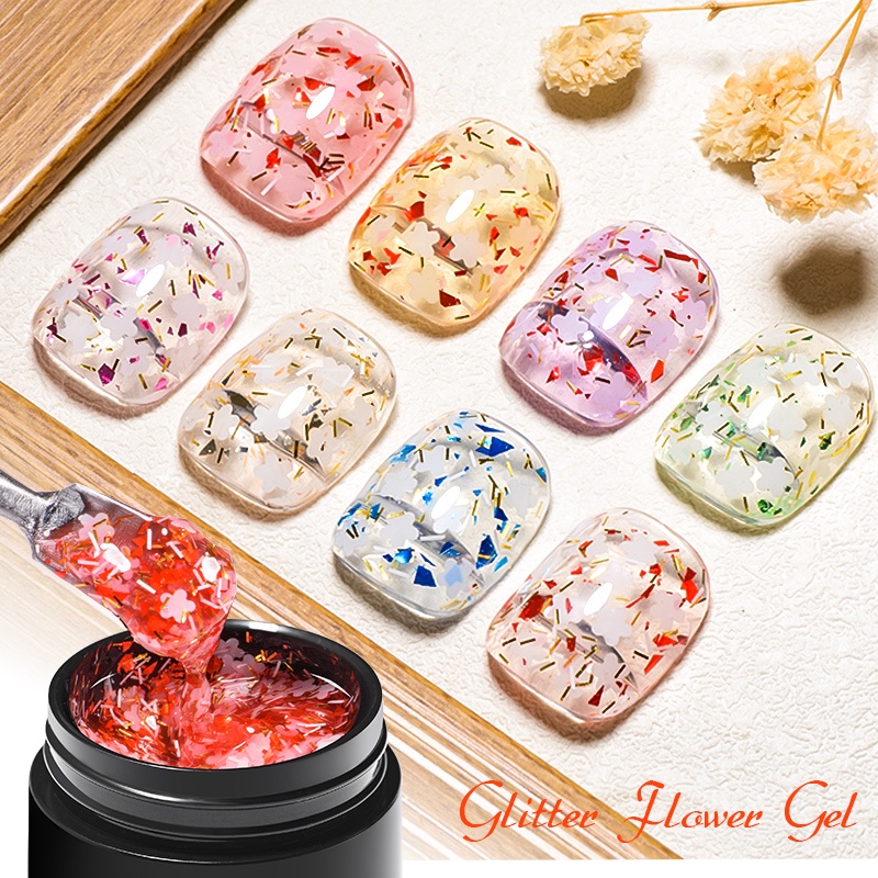 Sơn móng gel MTSSII Meet Across 7ml lấp lánh trang trí nghệ thuật